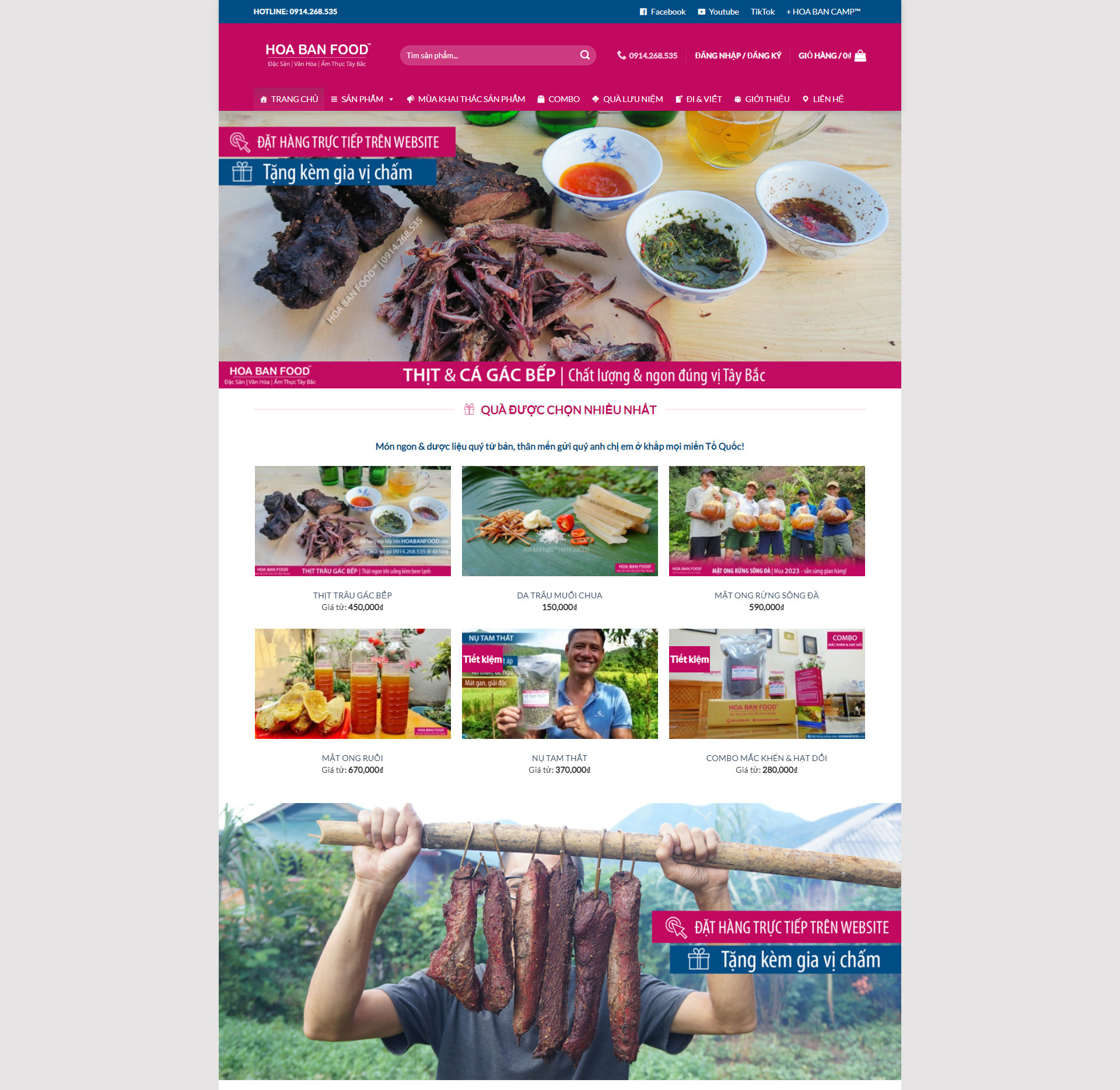 Module quan trọng của Thiết kế website bán đặc sản